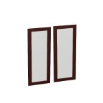 Двери стеклянные в рамке (комплект)